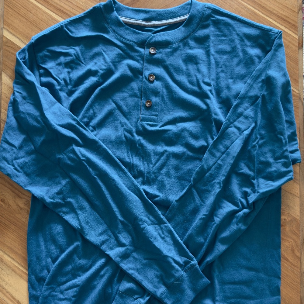 New men's medium Hanes Beefy‑T in Petrol Teal